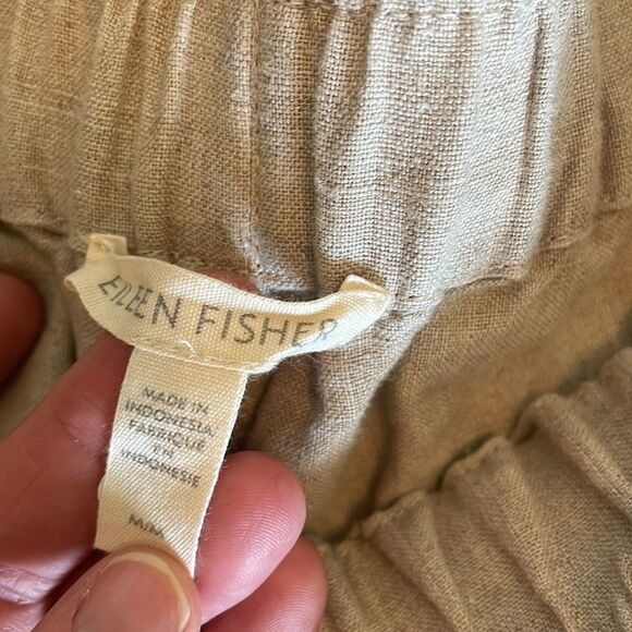 Eileen Fisher Organic Linen Wide leg Pants size Medium - Picture 5 of 10
